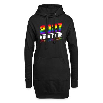 Gay Pride Hochzeit Lesbisch 2027 Homo-Ehe - Hoodie-Kleid - Schwarz - Vorne
