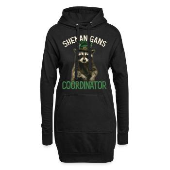 Coordinateur de manigances Mignon raton laveur drôle - Sweat-shirt à capuche long Femme - noir - Devant