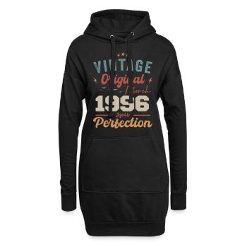March 1996 Vintage Born Vintage Birthday - Hoodie Dress - black - Front