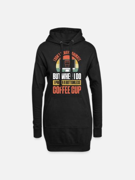 Grafikdesigner 3D-Kunst 3D-Animateur - Hoodie-Kleid - Schwarz