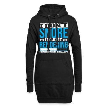Animate Cartoonist Funny Shirts für 3D-Animatoren - Hoodie-Kleid - Schwarz - Vorne