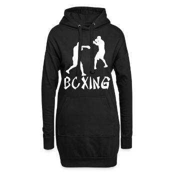 Boxen - Hoodie-Kleid - Schwarz - Vorne