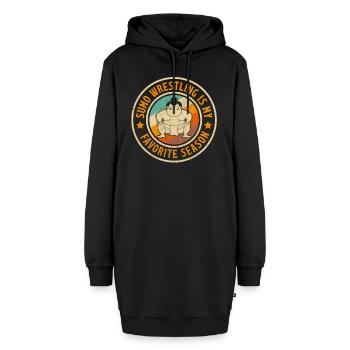 La lutte sumo est ma saison préférée - Sweat-shirt à capuche long Femme - noir - Devant