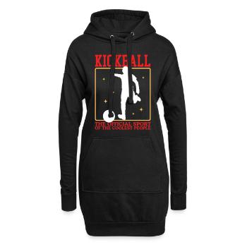 Kickball Kickballer Kickball Cadeau de joueur - Sweat-shirt à capuche long Femme - noir - Devant
