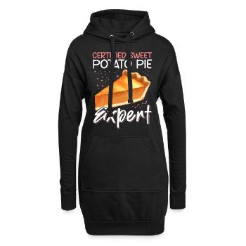 Tarte aux patates douces | Cadeau de tarte aux patates douces - Sweat-shirt à capuche long Femme - noir - Devant