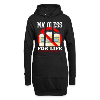 Mayonnaise Mayoless Mayo cadeau - Sweat-shirt à capuche long Femme - noir - Devant