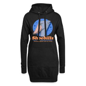 Shoebill Shoebill Shoebill Abu Markub cadeau - Sweat-shirt à capuche long Femme - noir - Devant