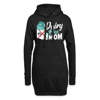 Lait végétal Lait sans produits laitiers & - Sweat-shirt à capuche long Femme - noir - Devant