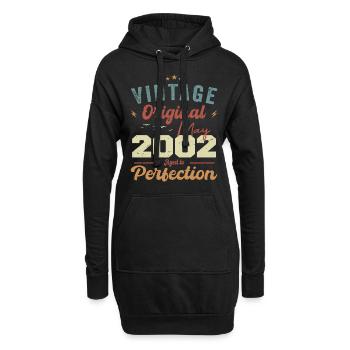 Mai 2002 Anniversaire Mai 2002 Cadeau Mai 2002 - Sweat-shirt à capuche long Femme - noir - Devant