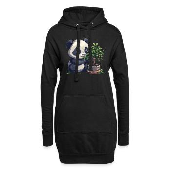 Panda Ours Bonsaï Panda géant japonais - Sweat-shirt à capuche long Femme - noir - Devant