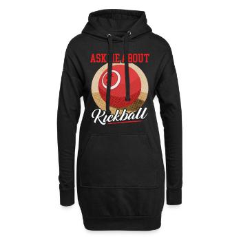 Kickball Kickball Joueur Kickballer Cadeau - Sweat-shirt à capuche long Femme - noir - Devant