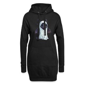 Drache Geist Halloween Niedlich Anime Kinder - Hoodie-Kleid - Schwarz - Vorne