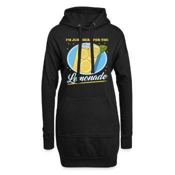 Limonade, limonade au citron, cadeau effervescent - Sweat-shirt à capuche long Femme - noir - Devant