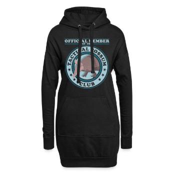 Tatous à neuf bandes de tatou cadeau - Sweat-shirt à capuche long Femme - noir - Devant