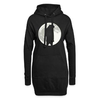 Grizzly Ours Halloween Ours brun - Sweat-shirt à capuche long Femme - noir - Devant