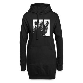 Grizzly Ours brun Ours brun - Sweat-shirt à capuche long Femme - noir - Devant