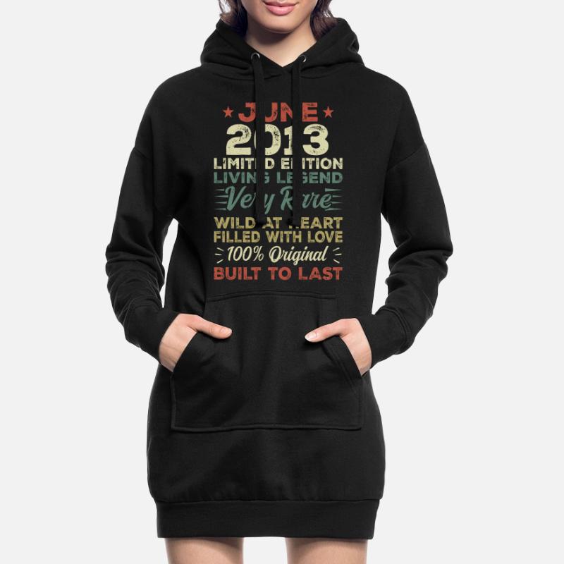 Juni 2013 Geburtstag Juni 2013 Geschenk Juni 2013 Hoodie-Kleid