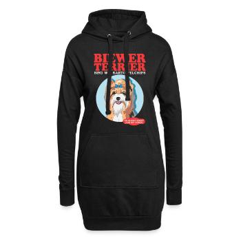 Biewer Terrier sind wie Hundebesitzer Geschenk - Hoodie-Kleid - Schwarz - Vorne