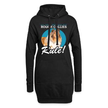 Collie Dog Collie Collie Collies Cadeau - Sweat-shirt à capuche long Femme - noir - Devant