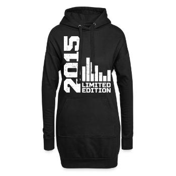 Millésime 2015 Cadeau d’anniversaire 2015 Année 2015 - Sweat-shirt à capuche long Femme - noir - Devant
