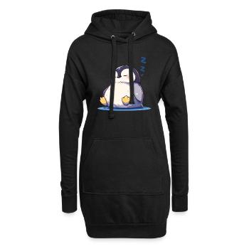 Pingouin Kawaii Pingouin mignon - Sweat-shirt à capuche long Femme - noir - Devant