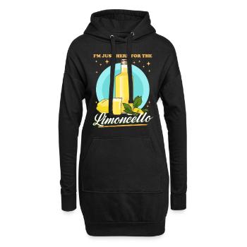 Limoncello Liqueur de citron cadeau - Sweat-shirt à capuche long Femme - noir - Devant