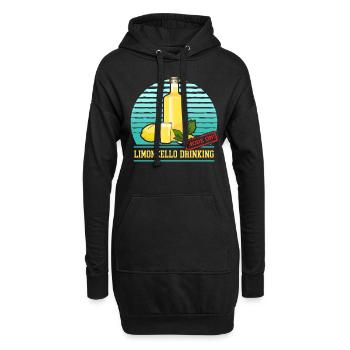 Limoncello Limoncellos Zitronen Likör Geschenk - Hoodie-Kleid - Schwarz - Vorne