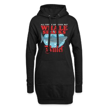 Requin baleine Requin baleine Requin baleine Requins baleines Cadeau requins baleine - Sweat-shirt à capuche long Femme - noir - Devant