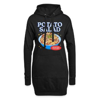 Salade de pommes de terre Härdöpfelsalat Cadeau - Sweat-shirt à capuche long Femme - noir - Devant