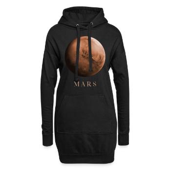 Mars Planète Astrophysique Cosmologie Espace - Sweat-shirt à capuche long Femme - noir - Devant