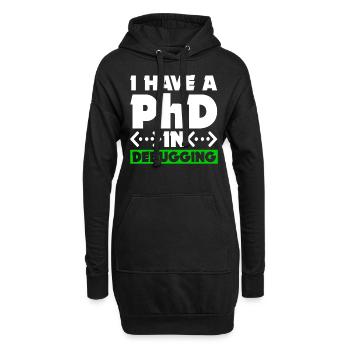 Programmeur Informaticien Cadeau de nerd informatique - Sweat-shirt à capuche long Femme - noir - Devant