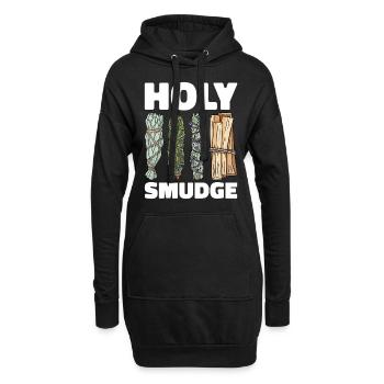 Smudging Smudge Encens de guérison spirituelle - Sweat-shirt à capuche long Femme - noir - Devant