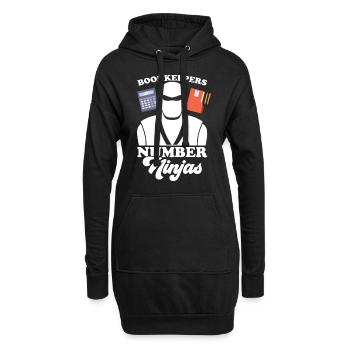 Buchhaltung Finanzbuchhalter Buchhalter Beruf - Hoodie-Kleid - Schwarz - Vorne
