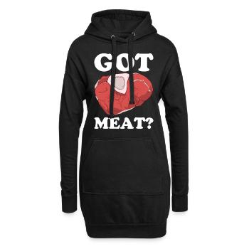 Metzger Fleischer Metzgerei Fleischerei - Hoodie-Kleid - Schwarz - Vorne