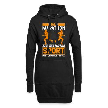 Coureur de semi-marathon Cadeau de semi-marathon - Sweat-shirt à capuche long Femme - noir - Devant