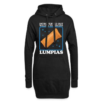Lumpia Spring Rolls Loempia Gift - Hoodie Dress - black - Front