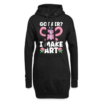 Ballon Twister Ballon Artiste Ballon Animaux - Sweat-shirt à capuche long Femme - noir - Devant