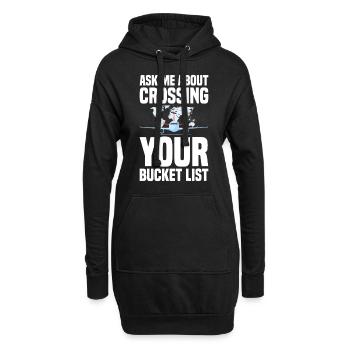Commis au tourisme Agence de voyages - Sweat-shirt à capuche long Femme - noir - Devant