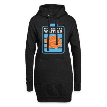Gaufres Gaufres Gaufre Lover Cadeau - Sweat-shirt à capuche long Femme - noir - Devant