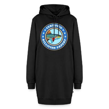Killifish Expert Egg-laying Toothcarp Gift - Hoodie Dress - black - Front