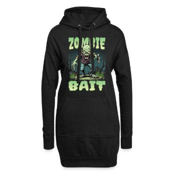 Conception de zombie d’Halloween - Sweat-shirt à capuche long Femme - noir - Devant