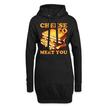 Grilled Cheese Grilled Cheese Foodie Cheese Sandwich - Sweat-shirt à capuche long Femme - noir - Devant
