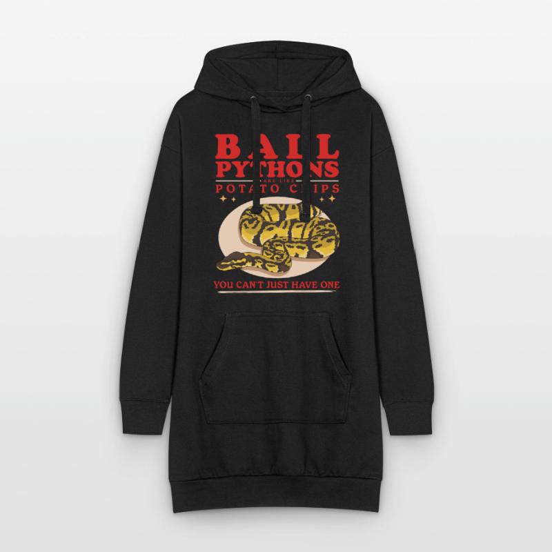 Roi Python Python Serpent Cadeaux Sweat-shirt à capuche long Femme