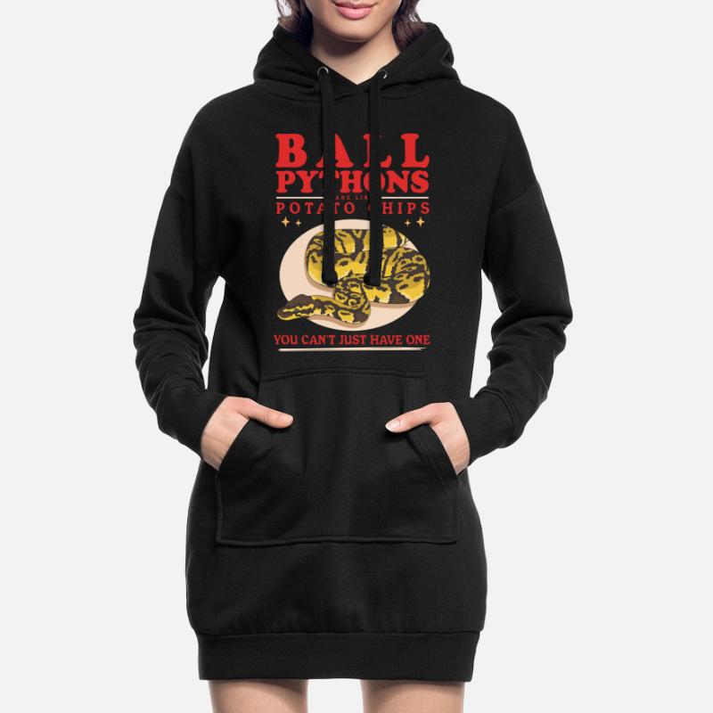 Roi Python Python Serpent Cadeaux Sweat-shirt à capuche long Femme