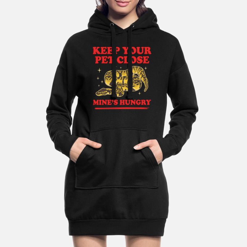Königspython Schlange Python Geschenk Hoodie-Kleid
