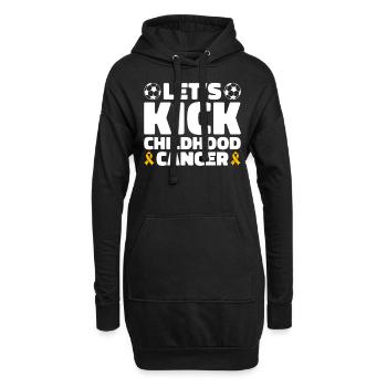 Krebs Im Kindesalter Childhood Cancer Awareness - Hoodie-Kleid - Schwarz - Vorne