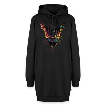 Schläger - Hoodie-Kleid - Schwarz - Vorne