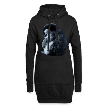 Pingouin - Sweat-shirt à capuche long Femme - noir - Devant
