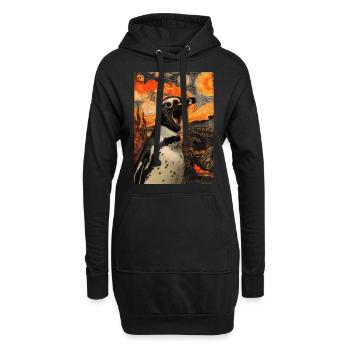 Pingouin - Sweat-shirt à capuche long Femme - noir - Devant