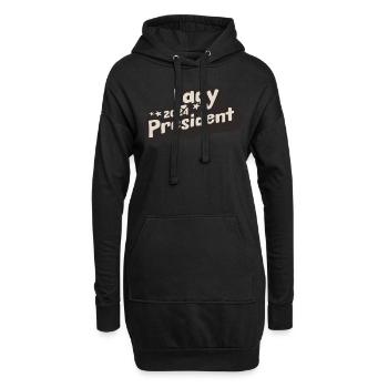 Lady President 2024: Kamala Harris Leading 2024 - Hoodie-Kleid - Schwarz - Vorne